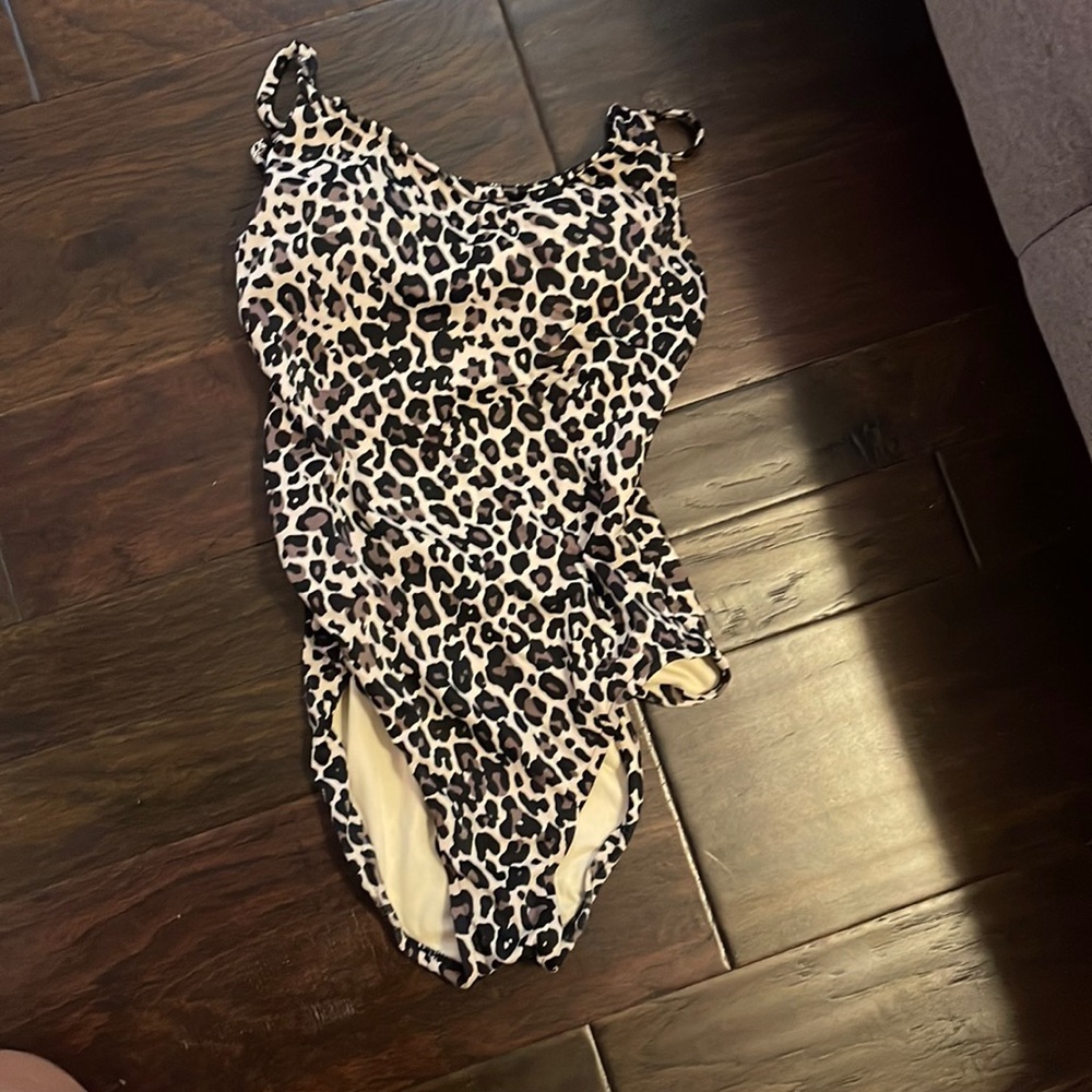 Target, small, cheetah one piece